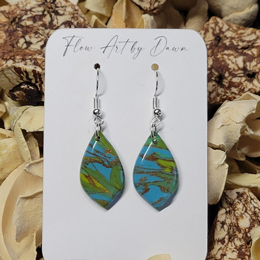 Iceland inspired teardrop earrings