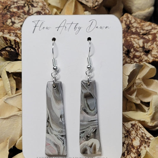 Black & White Swirl earrings